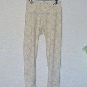 Womens Corbeaux Cream Base Layer Pants Size L (100% polyester)